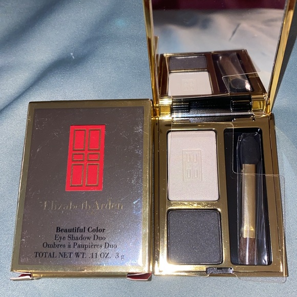 Elizabeth Arden Beautiful Color Eye Shadow Duo #05 Black Tie - Picture 2 of 3